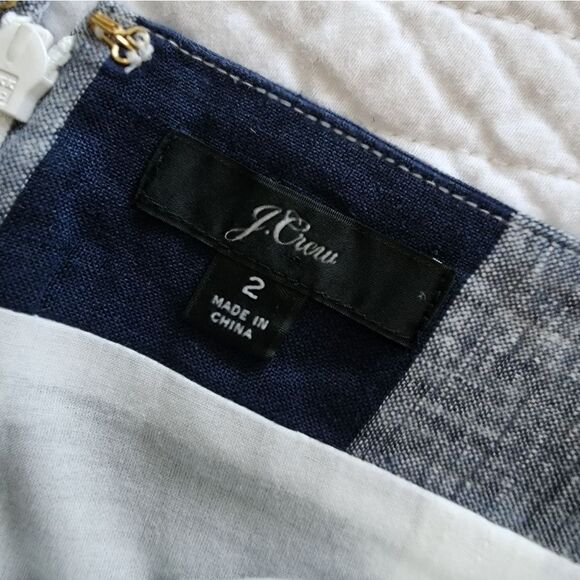 J crew gingham spaghetti straps with pockets crop coastal jumpsuit - Picture 9 of 16